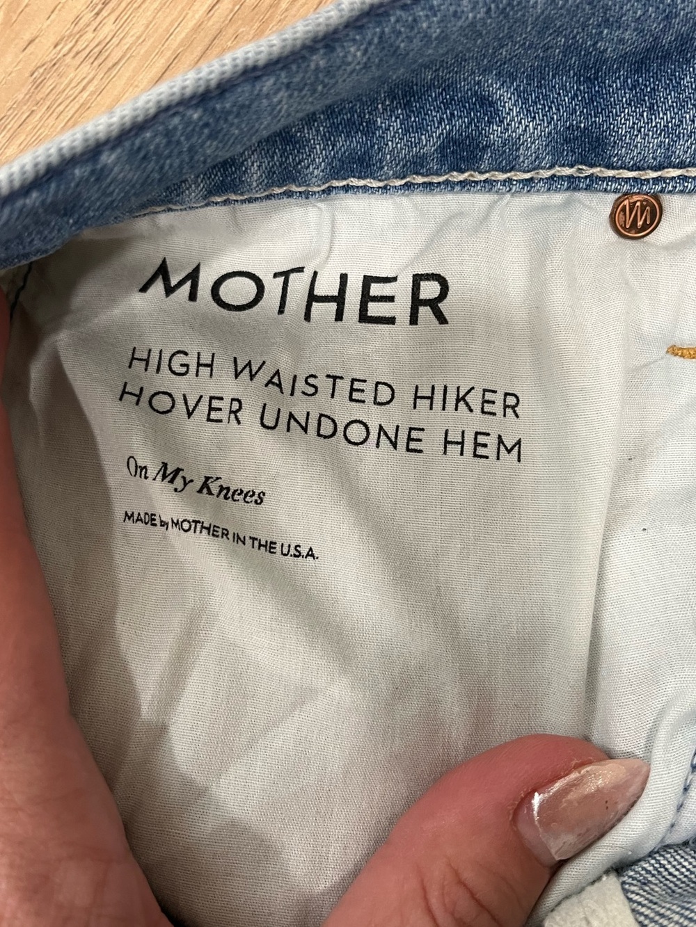 MOTHER Denim High Waisted Hiker Hover Undone Hem Jean - Picture 4 of 8